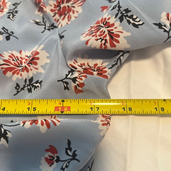 Veronica Beard Women”s Blue & Pink Rowe Floral LS Dress Size 10 - Picture 11 of 13